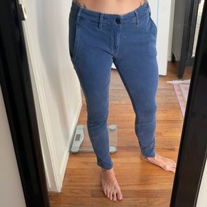 Corduroy blue skinnies